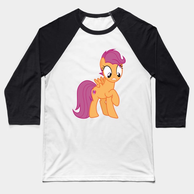 Grown up Scootaloo 2 Baseball T-Shirt by CloudyGlow